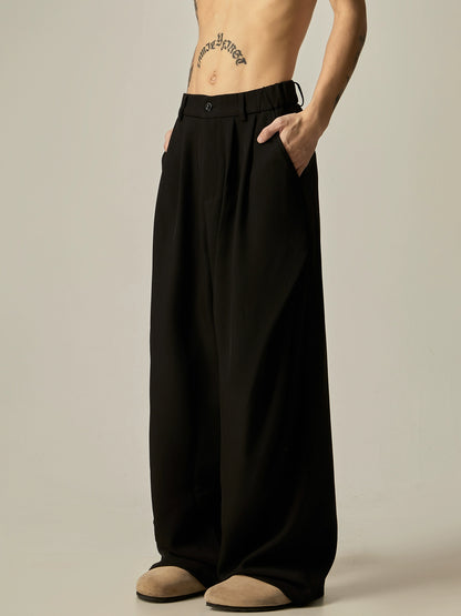 Wide Leg Straight Long Trousers WN8968