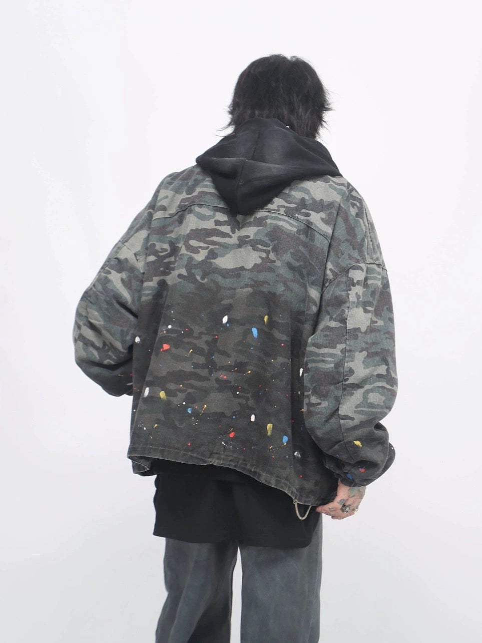 Camouflage Zipper Baseball Jacket WN8360