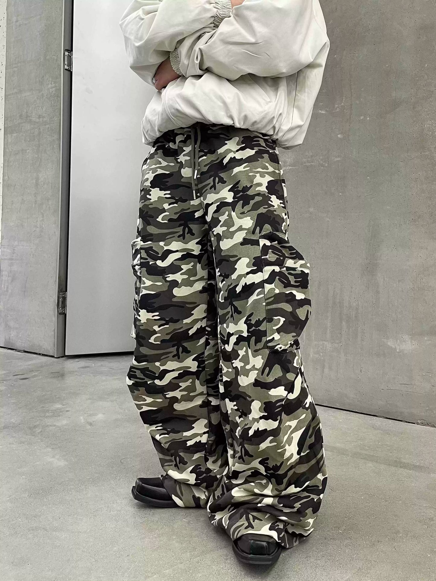 Camouflage Pattern Cargo Pants WN8184