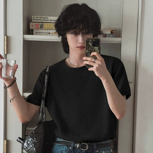 Solid Color Oversize Short Sleeve T-Shirt WN20275