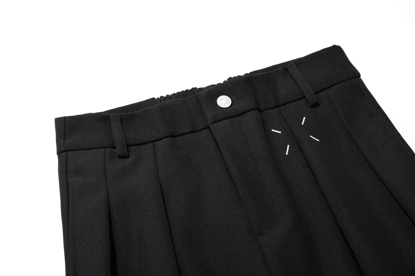 Drape Pleats Wide Leg Trousers WN25664