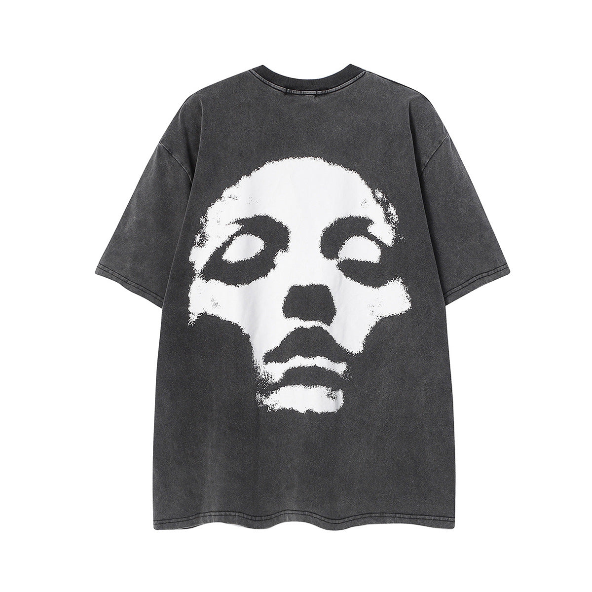 Washed Mask Art Print Short Sleeve T-Shirt WN25441
