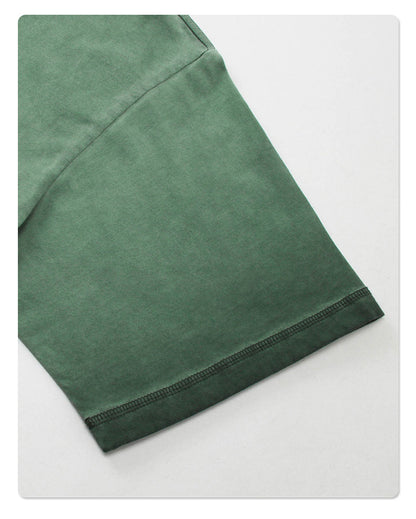 Vintage Dyed Oversize Short-sleeve T-shirt & Vintage Dyed Short Sweatpants Setup WN6642