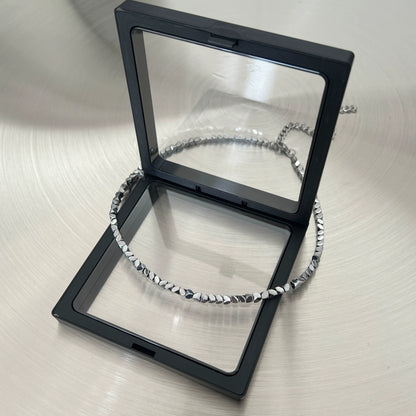 Silver Titanium Steel Necklace WN19256