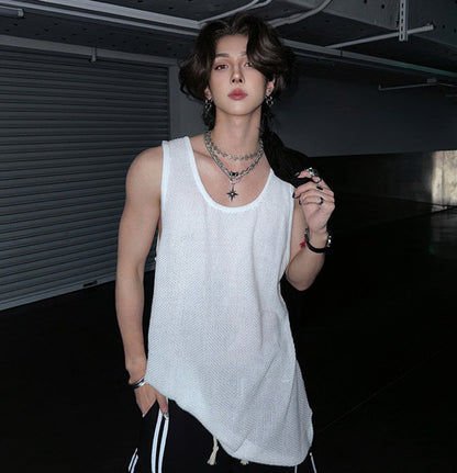 Oversize Ribbed Tank Top WN25068