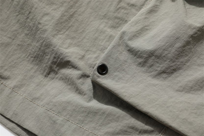 Multi-Pocket Wide Leg Cargo Half Pants WN26812