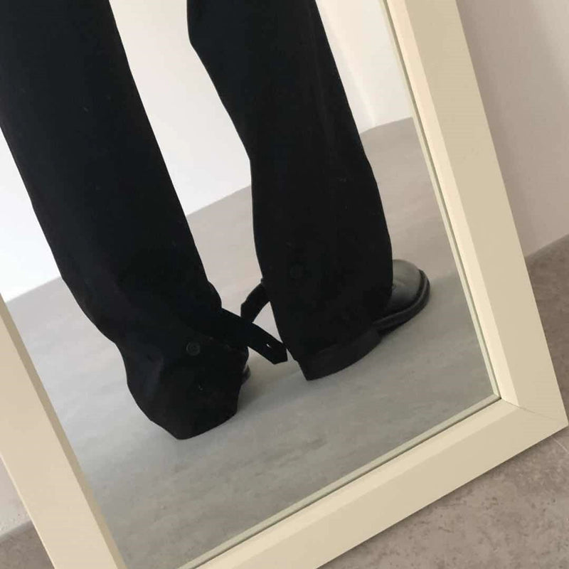 Adjustable Hem Straight Trousers WN21607