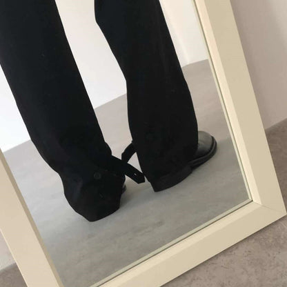 Adjustable Hem Straight Trousers WN21607