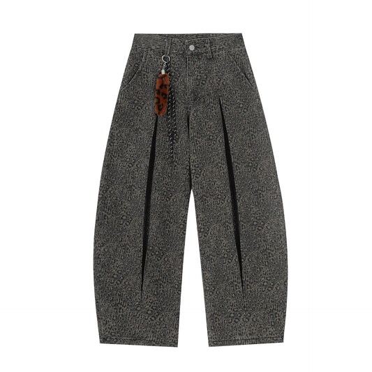 Textured Pleated Wide Leg Pants & Chain WN23607