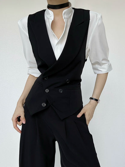 Notched Lapel Vest WN19643