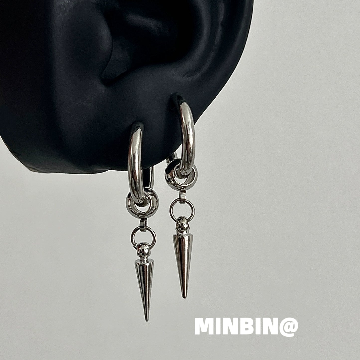 Titanium Steel Hoop Earrings WN19243
