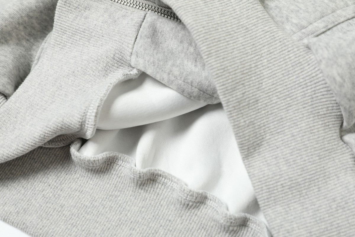 Gradient Washed Stain Dye Zipper Hoodie WN25616