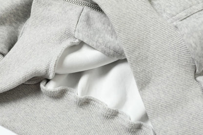 Gradient Washed Stain Dye Zipper Hoodie WN25616