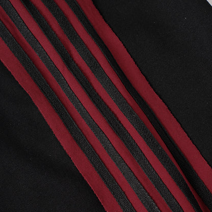 Stripe Embroidery Wide Leg Sweatpants WN28065