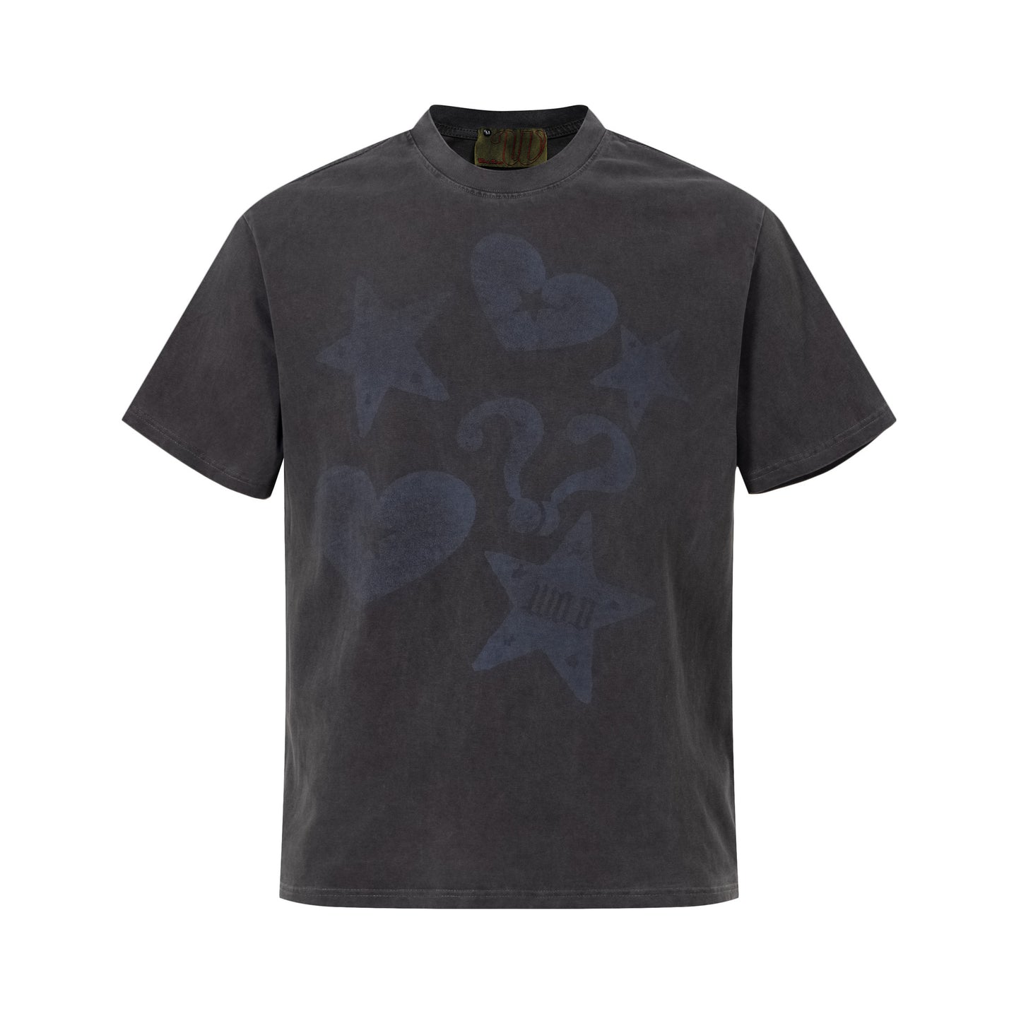 Heart Star Graphic Print Short Sleeve T-Shirt WN23583