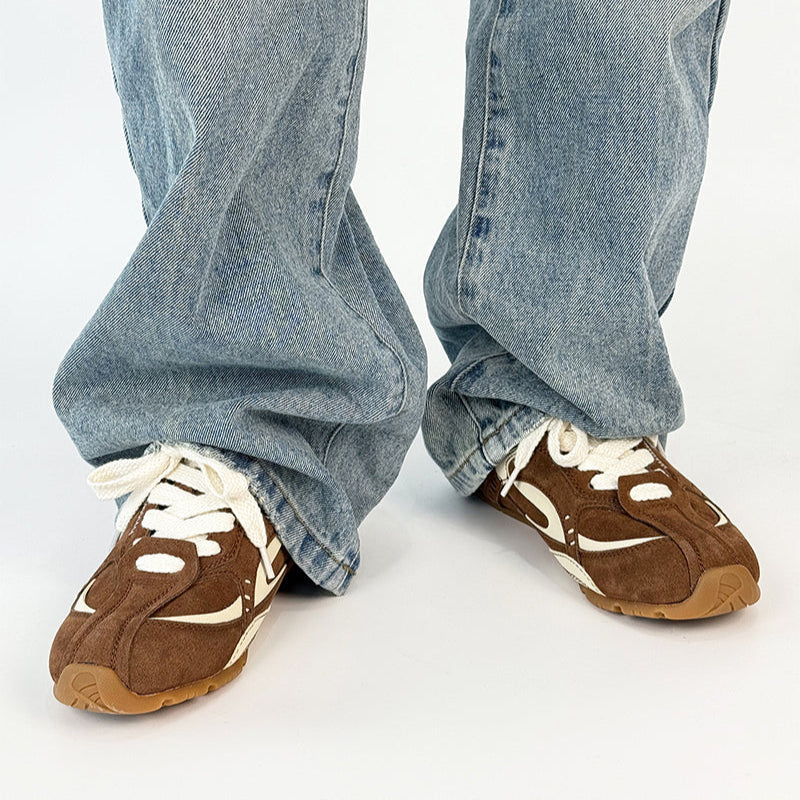 Thin Sole Lightweight Mesh Design Sneakers WN19167