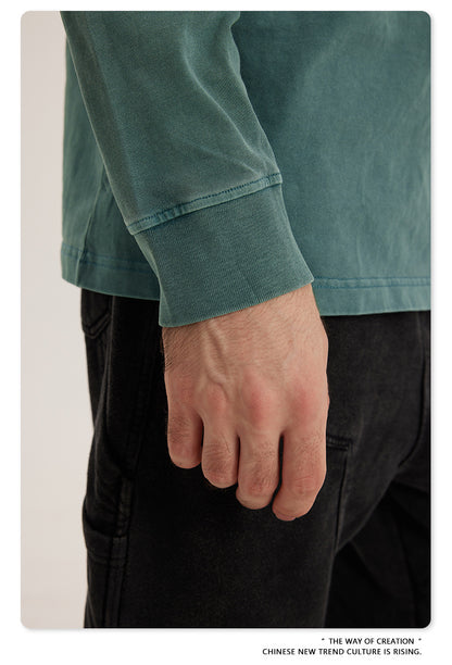 Oversize Washed Long Sleeve T-Shirt WN6052