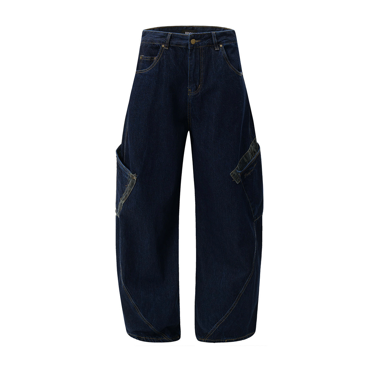 Washed Straight-Leg Denim Jeans WN11326