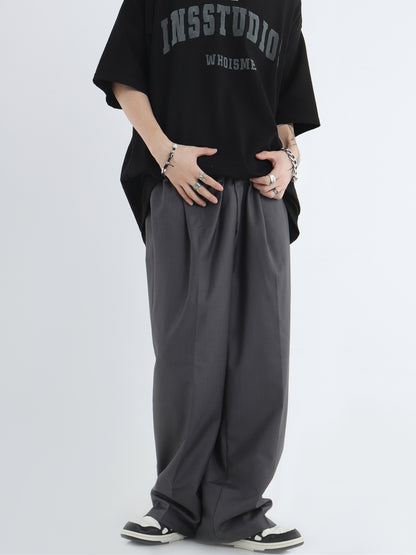 TUck-in Wide-Leg Straight Trousers WN7146