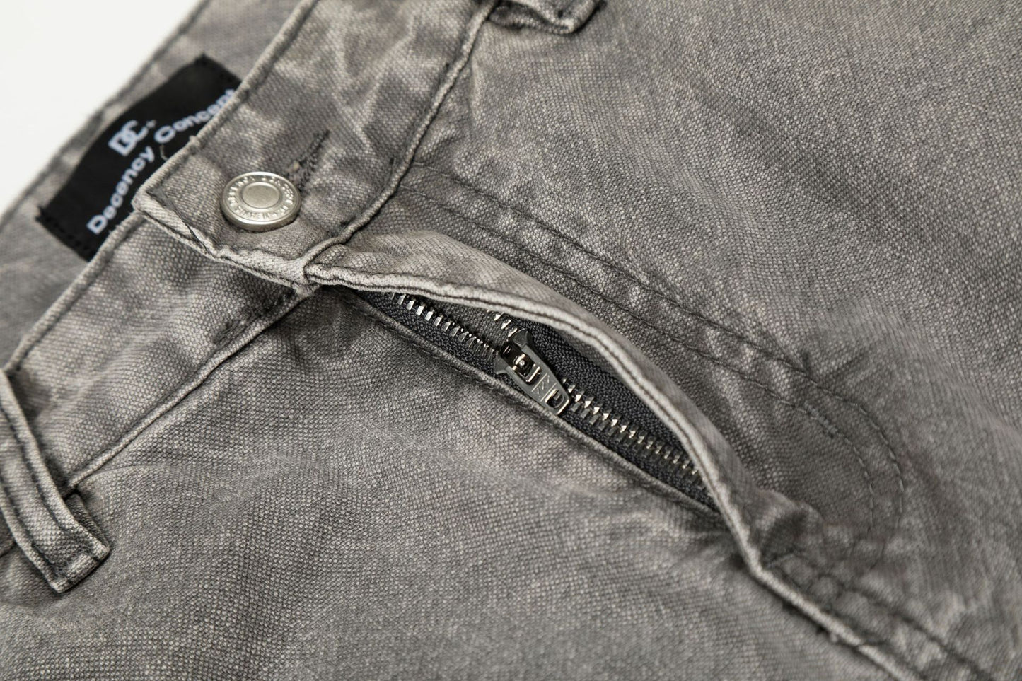 Deconstruction Damage Wide Leg Denim Jeans WN25818