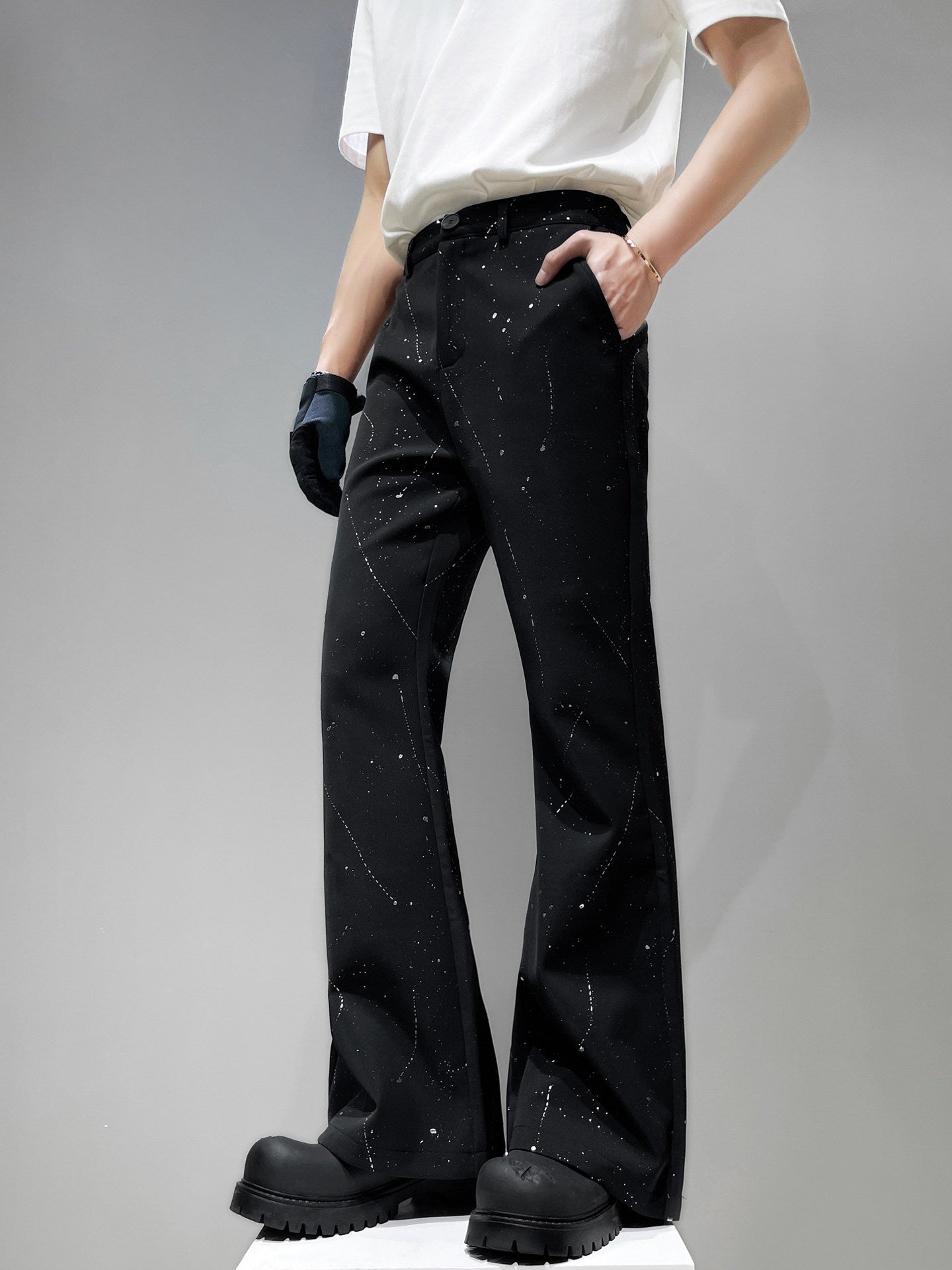 Splatter Star Flare Trousers WN23964