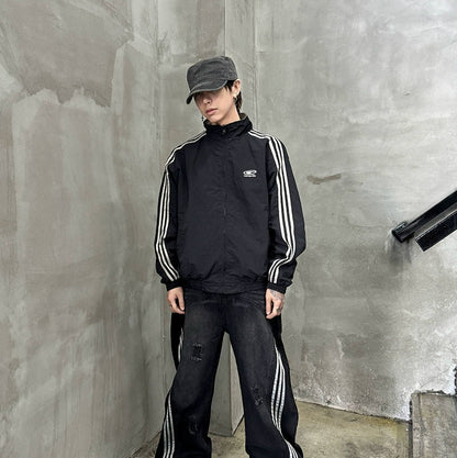 Stand Neck Reversible Zipper Jacket WN21173