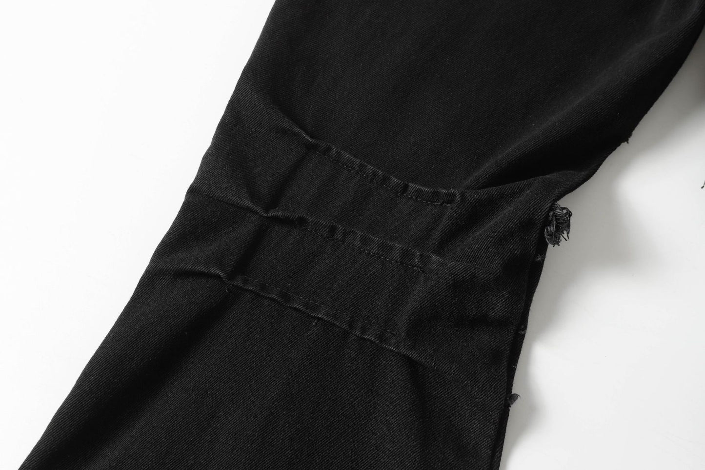 Raw Hem Wash Flare Denim Jeans WN16193