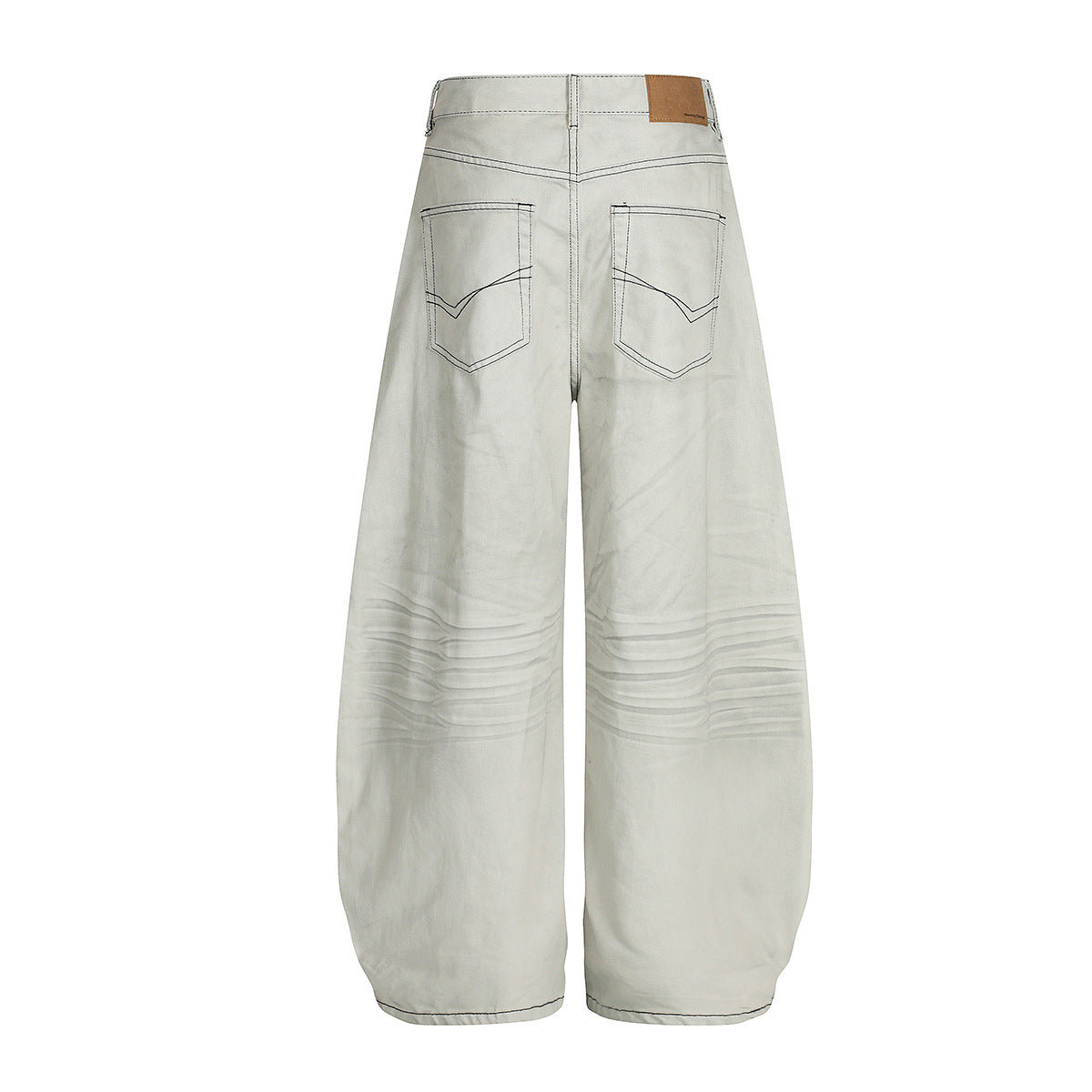 Washed Wide Leg Denim Jeans WN25437