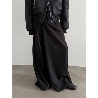 Wide-Leg Draping Split Trousers WN15281