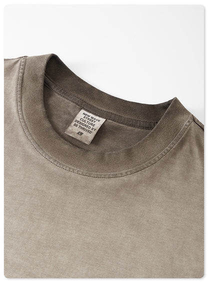 Washed Gradient Pure Cotton Sleeveless T-Shirt WN6075