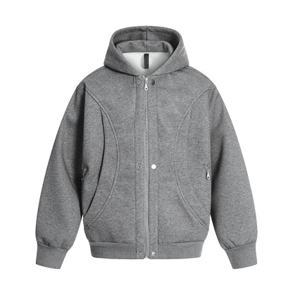 Deconstructed Oversize Zipper Hoodie WN24456
