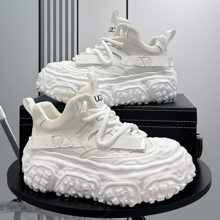 Strap Mesh Platform Chunky Sole Sneakers WN24659