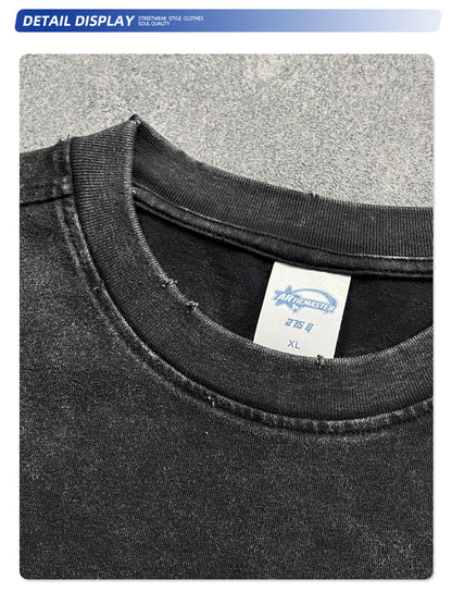 Washed Wax Dye Graphic Print Tank Top WN16260