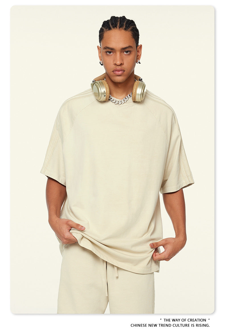 Oversize Washed Short-sleeve T-shirt WN6458