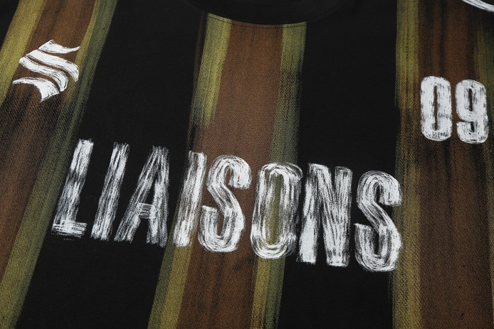 Graffiti Letter Graphic Short Sleeve T-Shirt WN28048