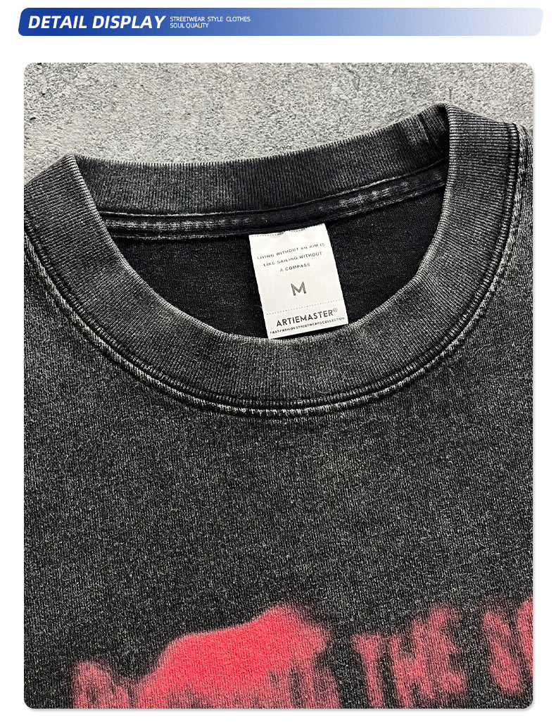 Graphic Print Oversize Short Sleeve T-Shirt WN16271