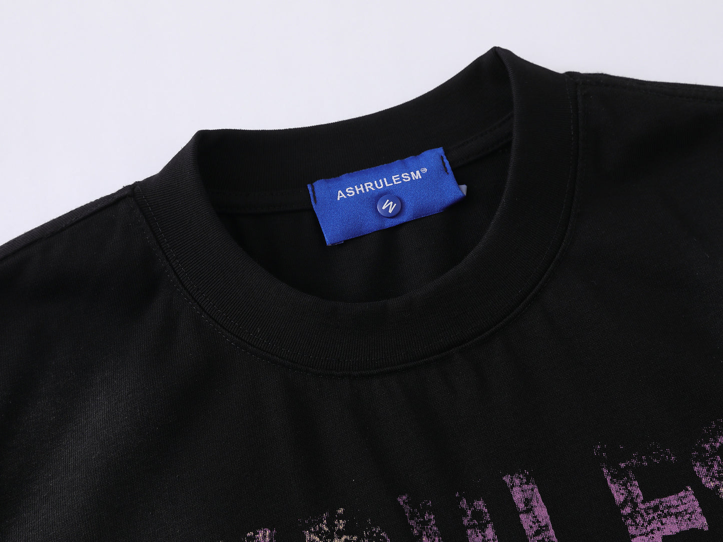 Dirty Dye Letter Print Short Sleeve T-Shirt WN25463