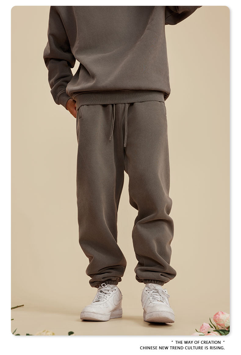 Wide-leg Washed Sweatpants WN6462