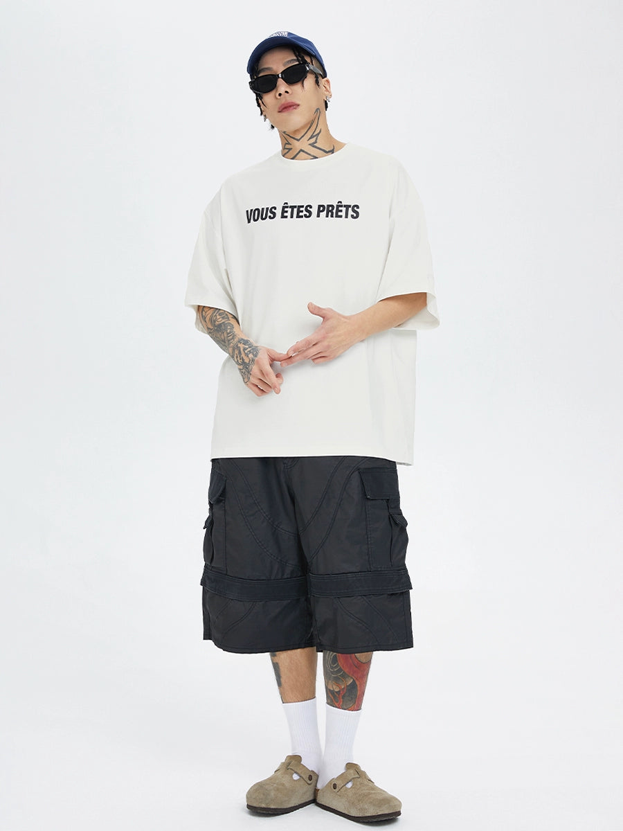 Slogan Letter Print Quick-Dry Short Sleeve T-Shirt WN12264