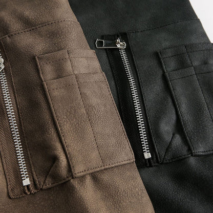 Heavy-Duty Simple Zipper Hooded Jacket WN13001