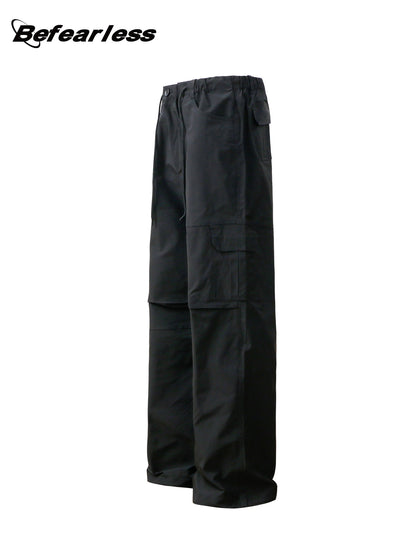 Multi Pocket Panel Wide Leg Cargo Pants WN26194