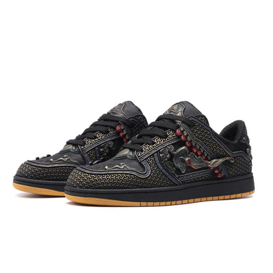 Medieval Style Lace-Up Sneakers WN23304