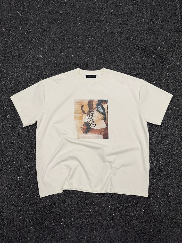 Portrait Print Short Sleeve T-Shirt WN17672