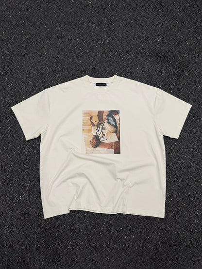 Portrait Print Short Sleeve T-Shirt WN17672