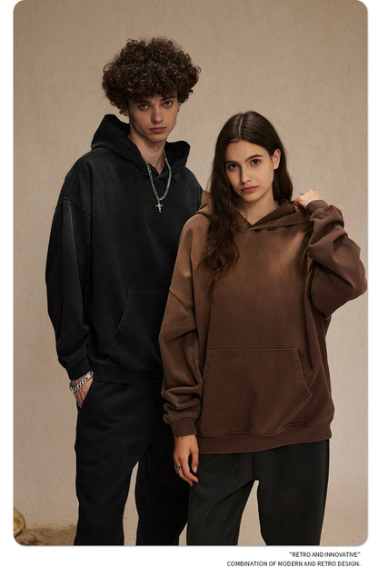 Oversize Damage Washed Hoodie WN9973