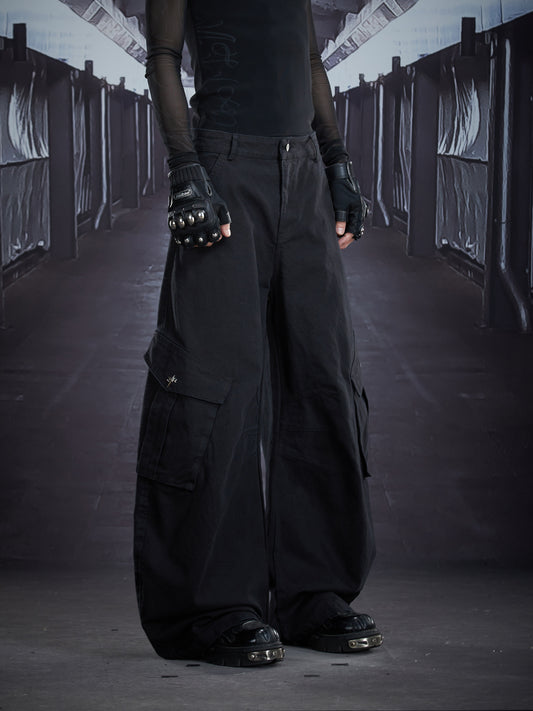 Deconstruct Patchwork Multi Pocket Cargo Pants WN22893