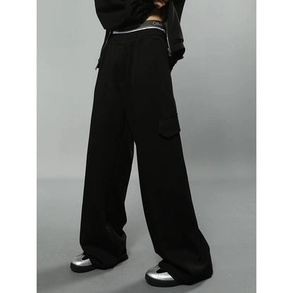 Oversize Zipper Hoodie & Wide-leg Sweatpants Setup WN4569