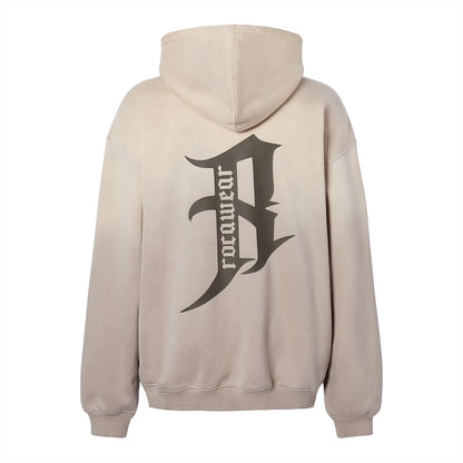 Gradient Print Oversize Fleece Lining Hoodie WN17903