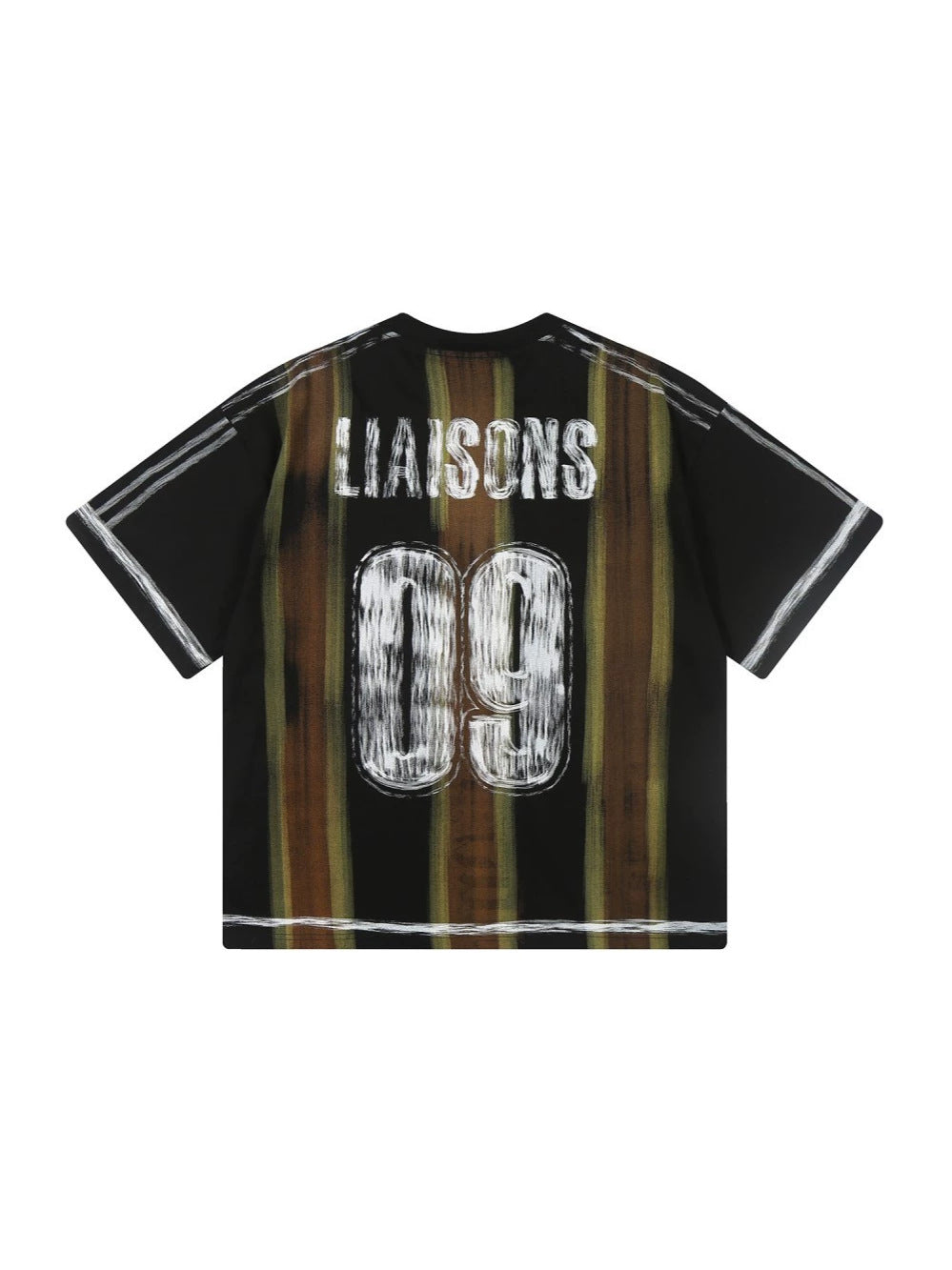 Graffiti Letter Graphic Short Sleeve T-Shirt WN28048