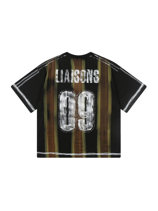 Graffiti Letter Graphic Short Sleeve T-Shirt WN28048